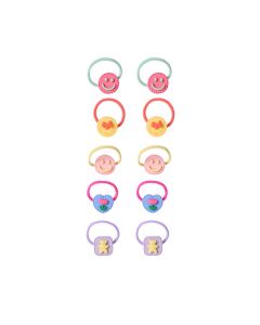 Kids Lovely Cartoon Hair Ties 5 Pairs