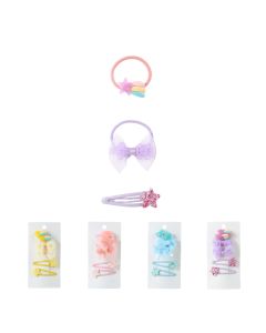 Kids Cute Star & Bow Hair Accessories Kit