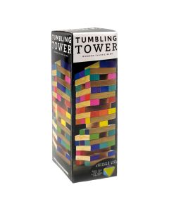 Wooden Tumbling Tower Game (48 Pcs)-Multi