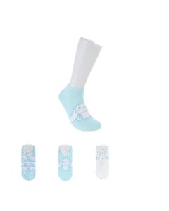 Cinnamoroll Odor Control Womens Ankle Socks (2 Pairs)-Blue-One Size