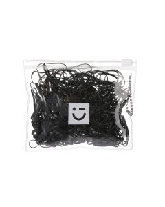 Disposable & Durable Medium Rubber Bands (Black, 300pcs)-Black-One Size