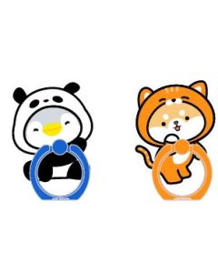 Animal Cosplay Day Phone Ring Holder 2 pcs Blue & Orange