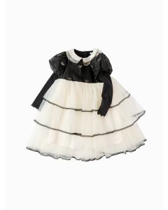 Girl Toddler  bow tie Woven Dress