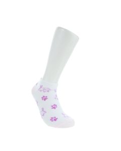 Paradise Series Womens Ankle Socks 3 Pairs Pink Puppy