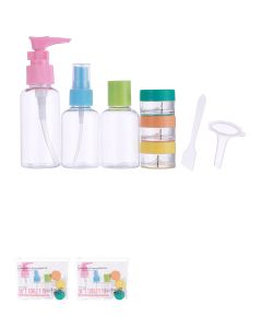 8-pieces Colorful Traveling Bottle Set-Multi-One Size