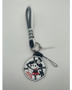 Mickey Mouse Collection Retro Phone Strap with Round Charm