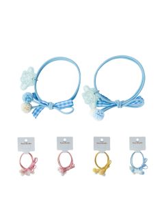 Sanrio characters Party Series Kids? Hair Tie with Plush Ball (2 pcs)