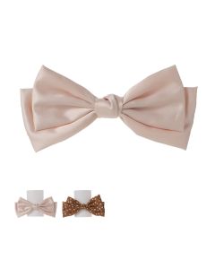 Brown Series Floral Hair Bow Clip 1pc