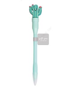 Mint Green Series Cactus Head 1.0mm Blue Ballpoint Pen