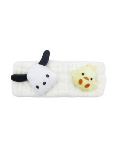 Pochacco 3D Absorbent Headband (Extra Thick)-White