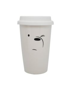 We Bare Bears Collection Single Layer Ceramic Coffee Tumbler (400mL)(Ice Bear)