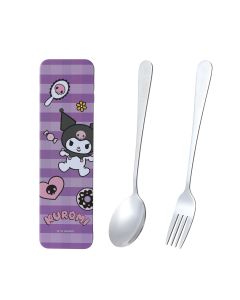 Sanrio Interesting Adventure Flatware Set Spoon & Fork Kuromi