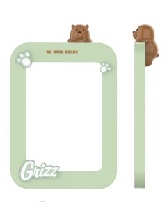 We Bare Bears Collection 5.0 Cute Vanity Makeup Mirror(Grizz)