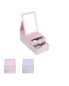 Macaron Fantasy Series Double-Layer Organizer Table Mirror