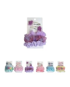 Fun Series Water Drop Flower Kid's Hair Accessories Kit (5 pcs)-Multi-One Size