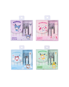 Sanrio characters Checked Manicure Kit ( 3pcs +Storage Bag)