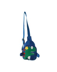 Colored Dinosaur Waist Crossbody Bag Blue