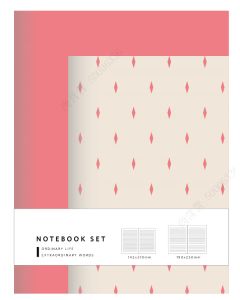 Pink Series A5 & B5 Stitch-bound Book Set (2*32 Sheets)