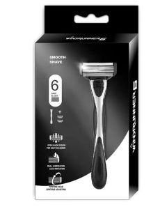 Men's Premium 6-Layer Razor (Black)-Black-One Size