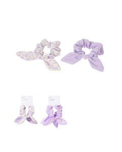 Blossoms Series Rabbit Ear Hair Scrunchies (2 pcs)