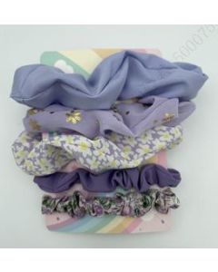 Blossoms Series Hair Scrunchies (5 pcs, Large & Small)