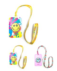 SmileyWorld Collection Card Holder with Lanyard