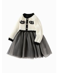 Toddler Girl Wool one-piece dress