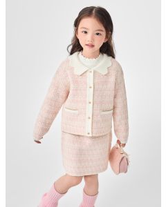 Toddler Girl Wool long sleeve suit