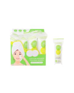 Double Sided Natural Cotton Rounds (100 Count)-Green-One Size