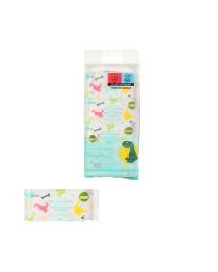 Dinosaur Series Mini Wet Wipes (8 Wipes x 8 Packs)-Blue-One Size
