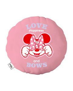 Disney 100 Smile Faces Collection Round Pillow(Minnie)