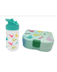 Dinosaur Series Bento Box & Water Bottle(Green)