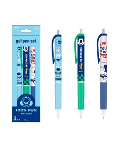 Disney 100 Smile Faces Collection Gel Pen (3 Pcs, Mickey)