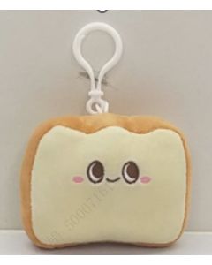 Happy Foods Collection 3.5in. Toast Plush Toy Pendant