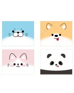 Animal Faces Collection Placemats (2 pcs)