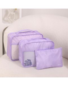 Minigo Purple Series Clothes Storage Bags (3 pcs)-Purple-One Size