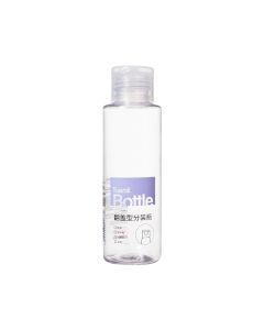PET Transparent Flip-Cap Bottle 100ml-Clear-One Size