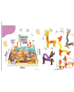 Stress-Relief Transforming & Stretching Giraffe Toy (4 Assorted Models)-Multi-One Size