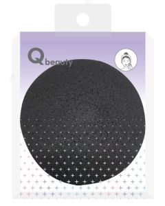 Qbeauty Bamboo Charcoal Konjac Facial Cleansing Pad