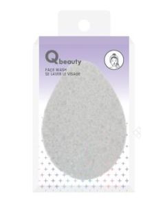 Qbeauty Water Drop Wood Pulp Facial Cleansing Puff (2 pcs)