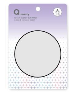 Qbeauty Round 9أ— Mirror with Suction Cup