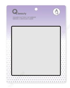 Qbeauty Large Square 3أ— Mirror with Suction Cup