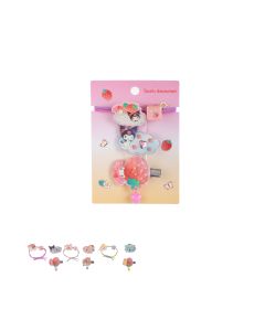 Sanrio characters Strawberry Hair Accessory Kit (3 pcs)-Multi-One Size