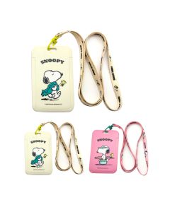 Snoopy Summer Travel Collection Card Holder with Lanyard