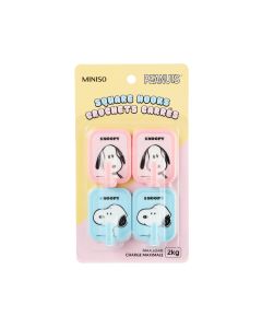 Snoopy Summer Travel Collection Square Hooks (4 pcs)