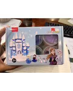 Disney Frozen Collection 2.0 Modeling Clay (10 Clay Bags, 2 Glitter Bags)-Blue-One Size