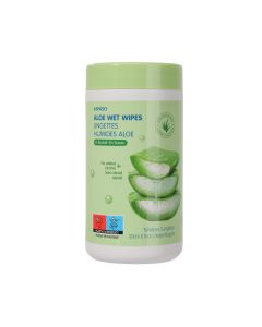 Aloe Wet Wipes (Bucket of 50 Wipes)-Green