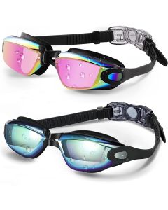 Adults' Cool Electroplated Swimming Goggles (2 Assorted Models)