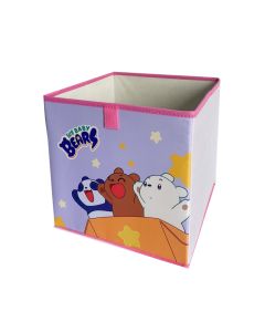 WE BABY BEARS Collection Fabric Storage Cube-Purple-One Size