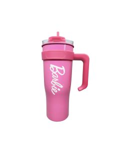 Barbie Collection Steel Cup with Straw (1600mL)-Pink-One Size